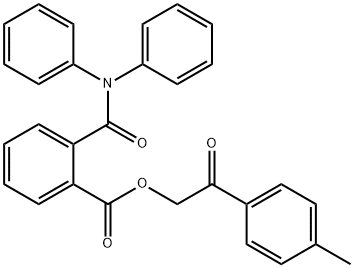 2-(4-methylphenyl)-2-oxoethyl 2-[(diphenylamino)carbonyl]benzoate Struktur