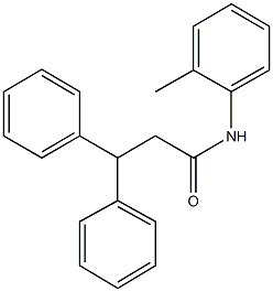 N-(2-methylphenyl)-3,3-diphenylpropanamide Struktur