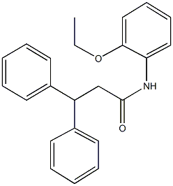 N-(2-ethoxyphenyl)-3,3-diphenylpropanamide Struktur