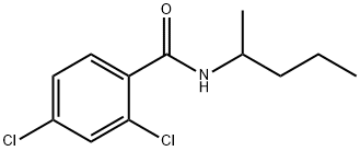 2,4-dichloro-N-(1-methylbutyl)benzamide Struktur