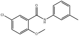 5-chloro-2-methoxy-N-(3-methylphenyl)benzamide Struktur