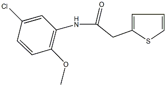 N-(5-chloro-2-methoxyphenyl)-2-thien-2-ylacetamide Struktur