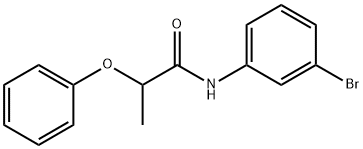 N-(3-bromophenyl)-2-phenoxypropanamide Struktur