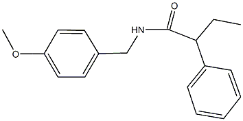 N-(4-methoxybenzyl)-2-phenylbutanamide Struktur