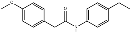 N-(4-ethylphenyl)-2-(4-methoxyphenyl)acetamide Struktur