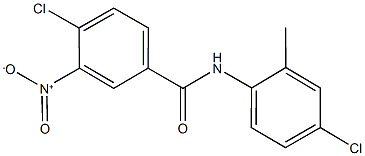 4-chloro-N-(4-chloro-2-methylphenyl)-3-nitrobenzamide Struktur