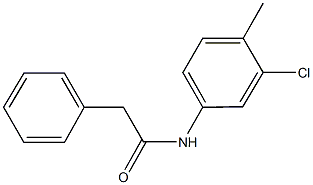 N-(3-chloro-4-methylphenyl)-2-phenylacetamide Struktur