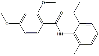 N-(2-ethyl-6-methylphenyl)-2,4-dimethoxybenzamide Struktur