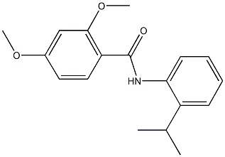 N-(2-isopropylphenyl)-2,4-dimethoxybenzamide Struktur