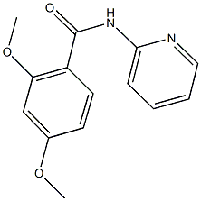 2,4-dimethoxy-N-(2-pyridinyl)benzamide Struktur