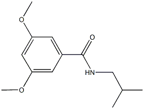 N-isobutyl-3,5-dimethoxybenzamide Struktur