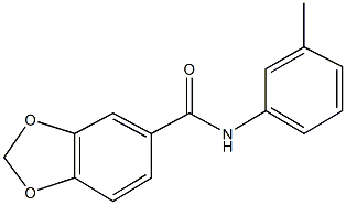 N-(3-methylphenyl)-1,3-benzodioxole-5-carboxamide Struktur