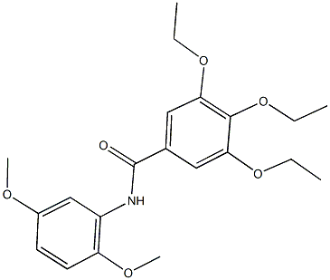 N-(2,5-dimethoxyphenyl)-3,4,5-triethoxybenzamide Struktur