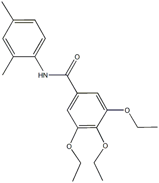 N-(2,4-dimethylphenyl)-3,4,5-triethoxybenzamide Struktur