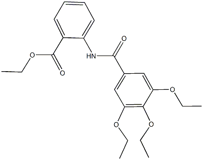 ethyl 2-[(3,4,5-triethoxybenzoyl)amino]benzoate Struktur