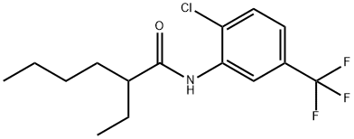 N-[2-chloro-5-(trifluoromethyl)phenyl]-2-ethylhexanamide Struktur