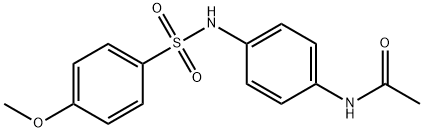 N-(4-{[(4-methoxyphenyl)sulfonyl]amino}phenyl)acetamide Struktur