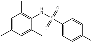 4-fluoro-N-mesitylbenzenesulfonamide Struktur