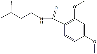 N-isopentyl-2,4-dimethoxybenzamide Struktur