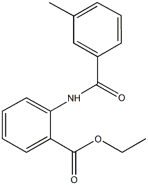 ethyl 2-[(3-methylbenzoyl)amino]benzoate Struktur