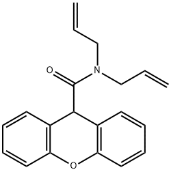 N,N-diallyl-9H-xanthene-9-carboxamide Struktur