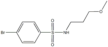 4-bromo-N-(3-methoxypropyl)benzenesulfonamide Struktur