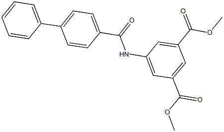 dimethyl 5-[([1,1'-biphenyl]-4-ylcarbonyl)amino]isophthalate Struktur