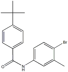 N-(4-bromo-3-methylphenyl)-4-tert-butylbenzamide Struktur