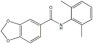 N-(2,6-dimethylphenyl)-1,3-benzodioxole-5-carboxamide Struktur