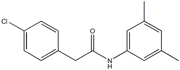 2-(4-chlorophenyl)-N-(3,5-dimethylphenyl)acetamide Struktur