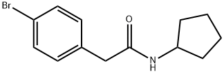 2-(4-bromophenyl)-N-cyclopentylacetamide Struktur