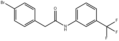 2-(4-bromophenyl)-N-[3-(trifluoromethyl)phenyl]acetamide Struktur