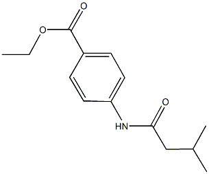 ethyl 4-[(3-methylbutanoyl)amino]benzoate Struktur