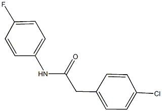 2-(4-chlorophenyl)-N-(4-fluorophenyl)acetamide Struktur