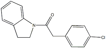 1-[(4-chlorophenyl)acetyl]indoline Struktur