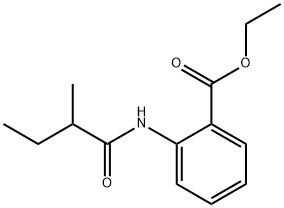 ethyl 2-[(2-methylbutanoyl)amino]benzoate Struktur