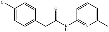 2-(4-chlorophenyl)-N-(6-methyl-2-pyridinyl)acetamide Struktur