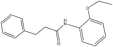 N-(2-ethoxyphenyl)-3-phenylpropanamide Struktur