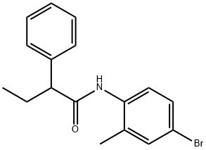 N-(4-bromo-2-methylphenyl)-2-phenylbutanamide Struktur