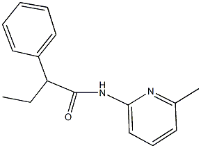 N-(6-methyl-2-pyridinyl)-2-phenylbutanamide Struktur