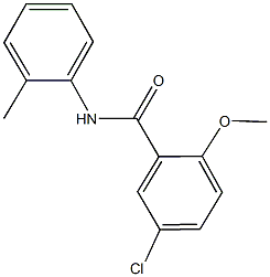 5-chloro-2-methoxy-N-(2-methylphenyl)benzamide Struktur