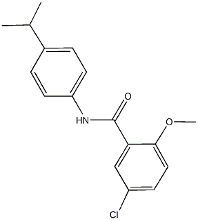 5-chloro-N-(4-isopropylphenyl)-2-methoxybenzamide Struktur