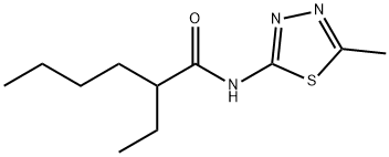 2-ethyl-N-(5-methyl-1,3,4-thiadiazol-2-yl)hexanamide Struktur