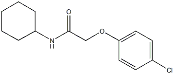 2-(4-chlorophenoxy)-N-cyclohexylacetamide Struktur