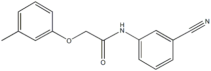 N-(3-cyanophenyl)-2-(3-methylphenoxy)acetamide Struktur