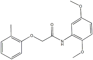 N-(2,5-dimethoxyphenyl)-2-(2-methylphenoxy)acetamide Struktur