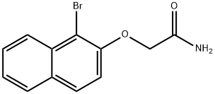 2-[(1-bromo-2-naphthyl)oxy]acetamide Struktur