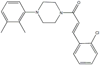 1-[3-(2-chlorophenyl)acryloyl]-4-(2,3-dimethylphenyl)piperazine Struktur