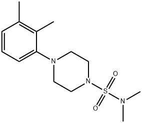 4-(2,3-dimethylphenyl)-N,N-dimethyl-1-piperazinesulfonamide Struktur