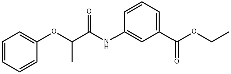 ethyl 3-[(2-phenoxypropanoyl)amino]benzoate Struktur